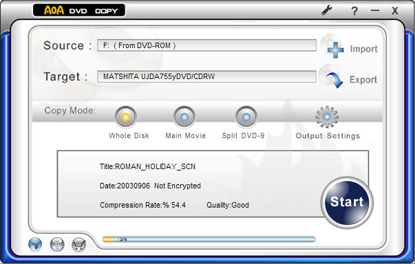 AoA DVD COPY Screenshot